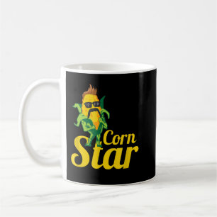 Funny Maj Star Sunglass Mustache Maize T-Shirt Kaffemugg