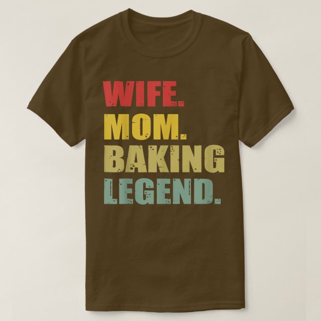 Funny Maka Mamma Baking Legend T Shirt (Design framsida)