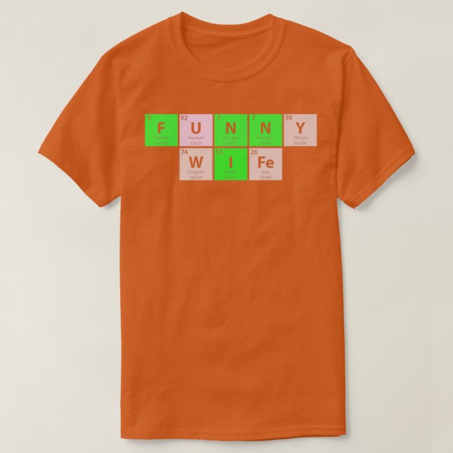 Funny Maka Periodic Bord T Shirt (Design framsida)