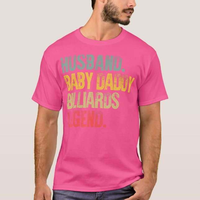 Funny Make Baby pappa Billiards Legend T Shirt (Framsida)