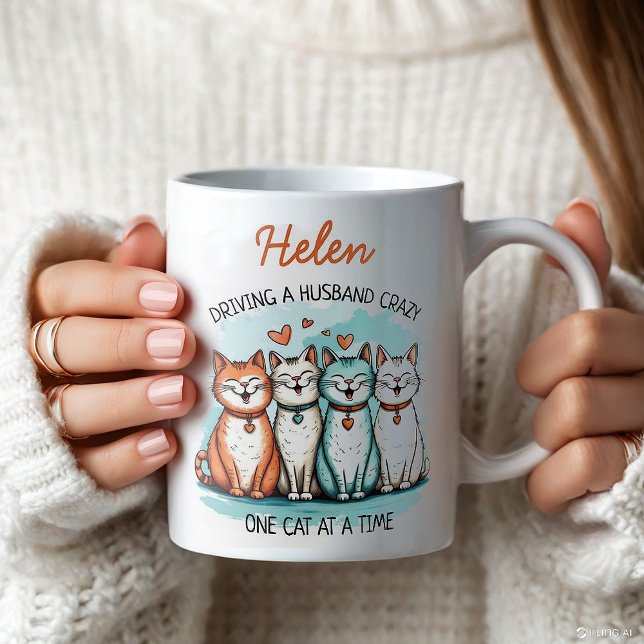 Funny Make Cat Dam Personlig Kaffemugg (Skapare uppladdad)