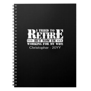 Funny Make Pension - nu arbete för frun Anteckningsbok