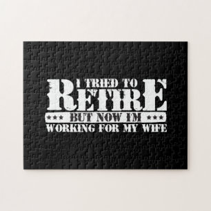 Funny Make Pension - nu arbete för frun Pussel