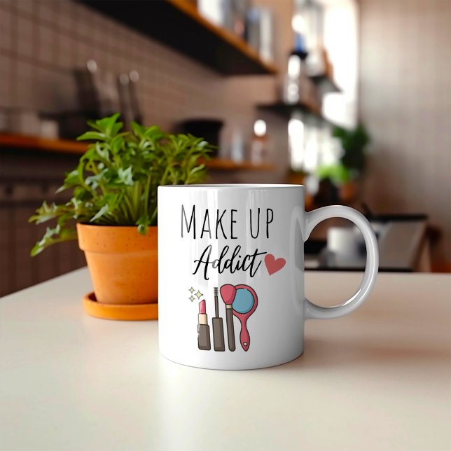 Funny Makeup Addict Kaffemugg (Skapare uppladdad)