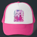 Funny Makeup Cat Hat - Cute Cartoon Cap Keps<br><div class="desc">This adorable cap features a cartoon cat struggling with her makeup - smudged eyeshadows,  crooked lipstick and total chaos! Perfect for beauty lovers with a sense of humor. A cute and quirkly accessory fo everyday wear or as a funny gift.</div>