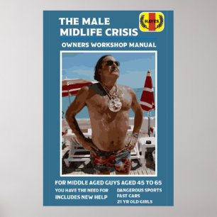 Funny Male Midlife Criations-presenter Poster