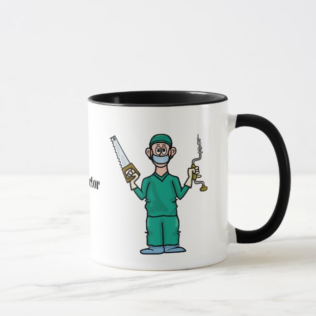 Funny Male Surgeon Coffee Mugg (Höger)