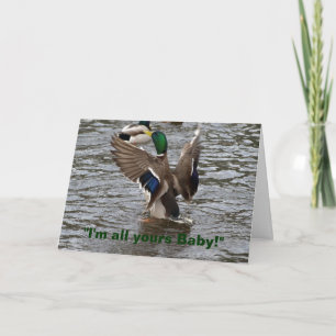 Funny Mallard Anka-födelsedagskort Kort