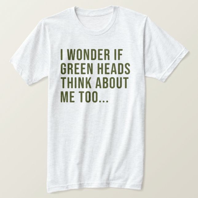 Funny Mallard Anka Hunting Shirt för manar and Wom T (Design framsida)