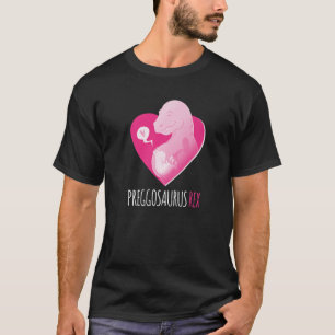 Funny Mamasaurus Trex Gravid Announcement Dinos T Shirt