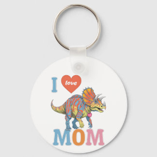 Funny Mamma Ceratopsian Nyckelring