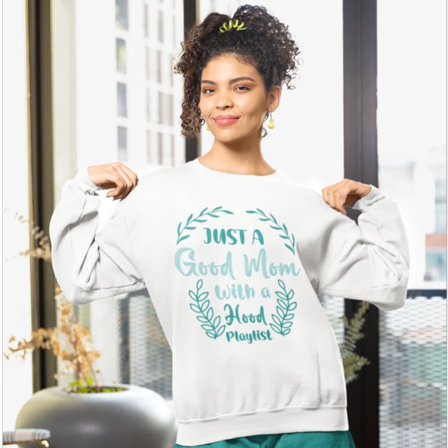 Funny mamma citerar hookar sarkastiska kvinnor, hu t shirt (Joke mom quote trendy, modern typography gift idea. )