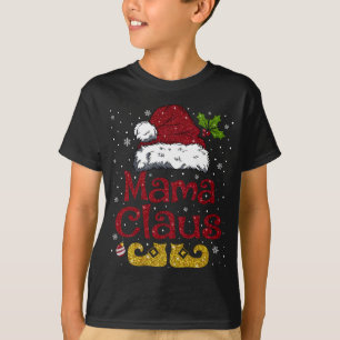 Funny Mamma Claus Matching Familjjultomten H T Shirt