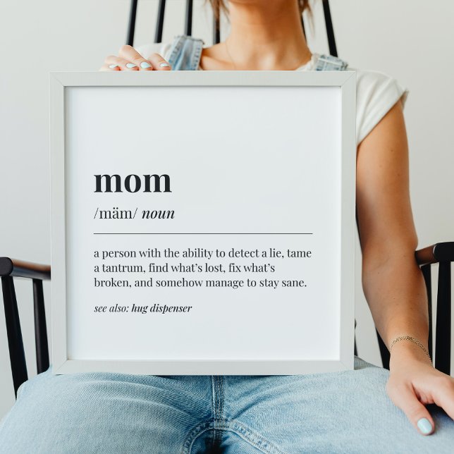 Funny Mamma Definition Poster (Skapare uppladdad)