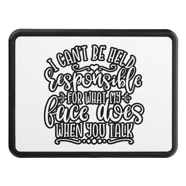 Funny Mamma-design som jag inte kan hållas ansvari Dragkroksskydd (Framsidan)