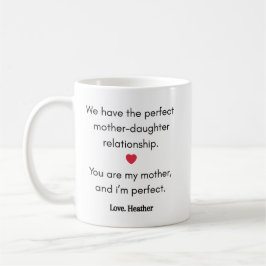 Funny Mamma-dotter Mugg Perfekt Mors dag Gift
