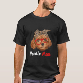 Funny Mamma-gåva från Pudel till Hundälskare Mors T Shirt