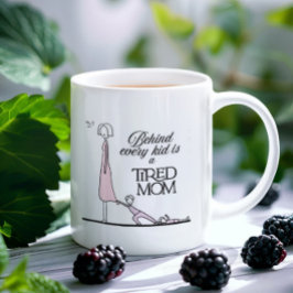 Funny Mamma Giftful Quote - Tired Mamma Life Kaffemugg