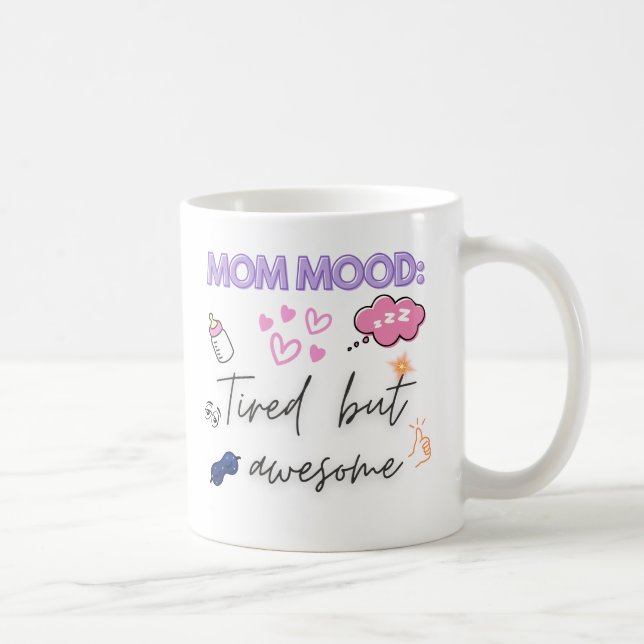 Funny Mamma Giftful Quote - Tired men Fantastisk Kaffemugg (Höger)
