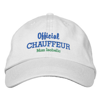 Funny Mamma Hat Officiell Chauffeur-eget namn Broderad Keps