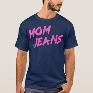 Funny Mamma Jeans T80s Stil Humor Mors dag T Shirt