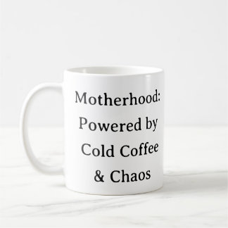 Funny Mamma Life Mugg - Kall Coffee Chaos Gift mam