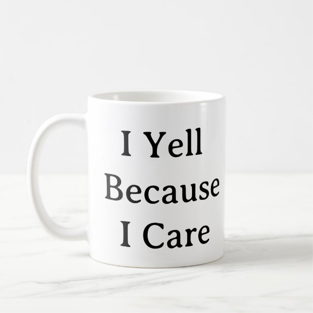 Funny Mamma Life Mugg - Yelling Out Kärlek Gift (Vänster)