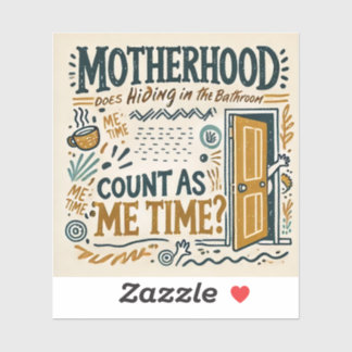 Funny Mamma Magnet - Moderskap: Gömma i badkaret Klistermärken
