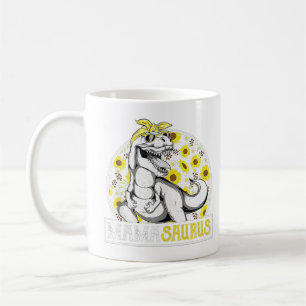 Funny Mamma Saurus Solros, Dinosaur Mamma t Rex ( Kaffemugg