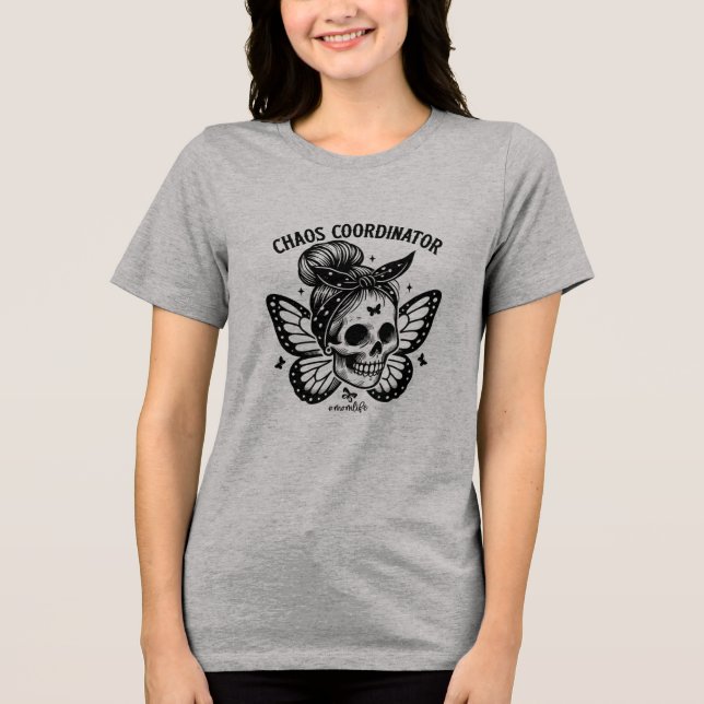 Funny Mamma Shirt Chaos-samordnare Mamma Gift T (Framsida)