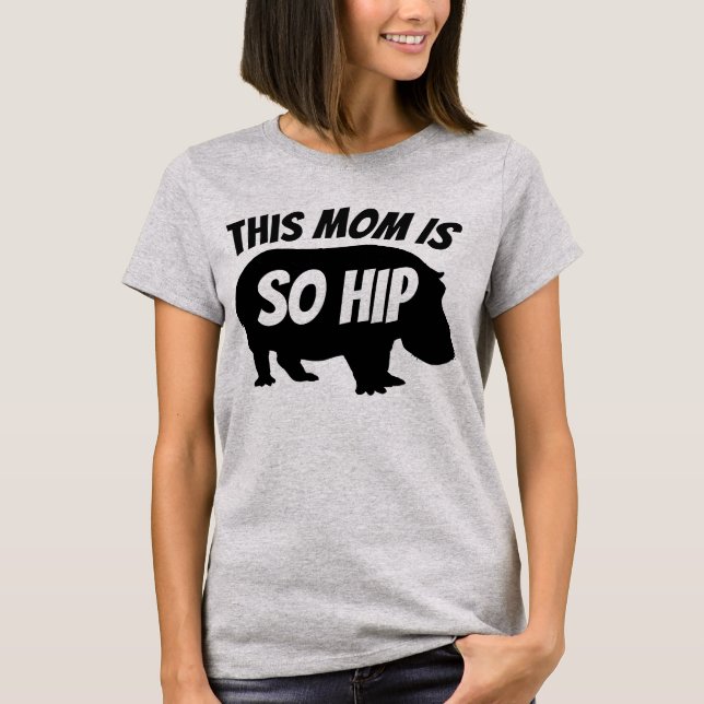 Funny MAMMA T-Shirts SO HIP (Framsida)