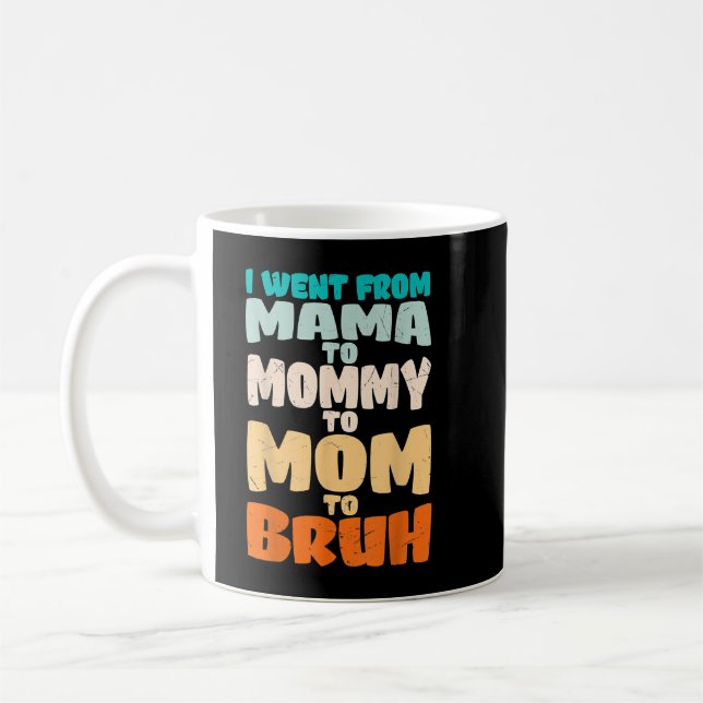  Funny Mamma till Mamma Bruh Mors dag Fa Kaffemugg (Vänster)