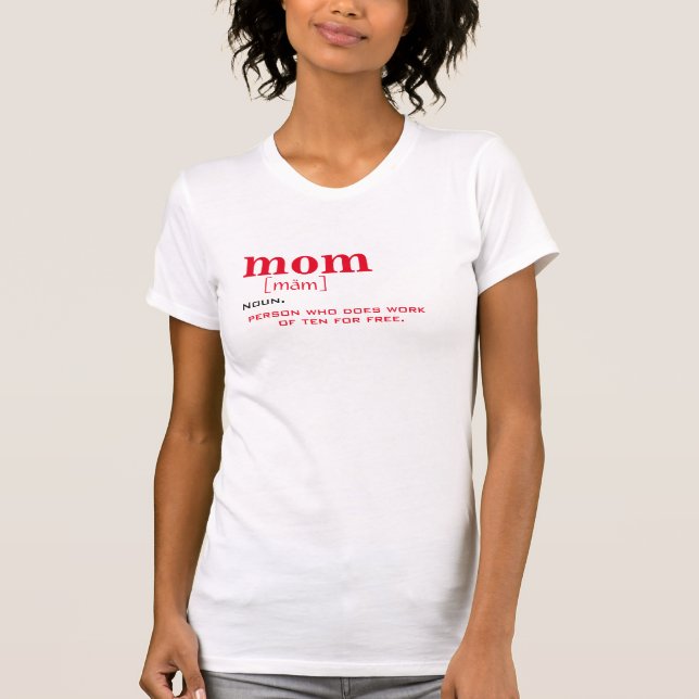 Funny Mamma TShirt - Sarkastic Dictionary Definiti T Shirt (Framsida)