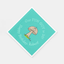 Funny Man eller Boy Roligt Guy Födelsedagsfest Pap Pappersservett