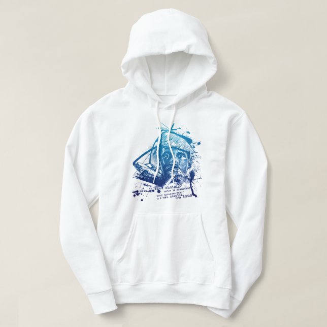 Funny Man President Thomas of Burkina Sankara Faso Hoodie (Design framsida)