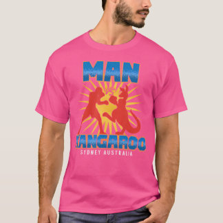 Funny Man Vs Kangaroo Sydney Australia Boxing Box T Shirt
