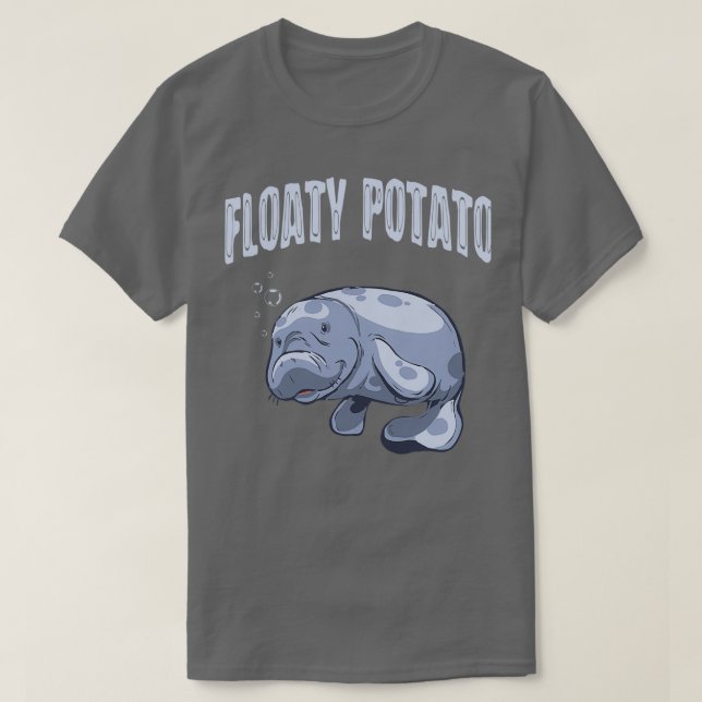 Funny Mana Sea Animal Floaty Potato Aquarist T Shirt (Design framsida)