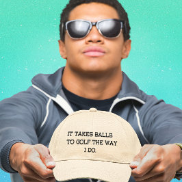 Funny Manar, Anpassningsbar Golf Hat Broderad Keps