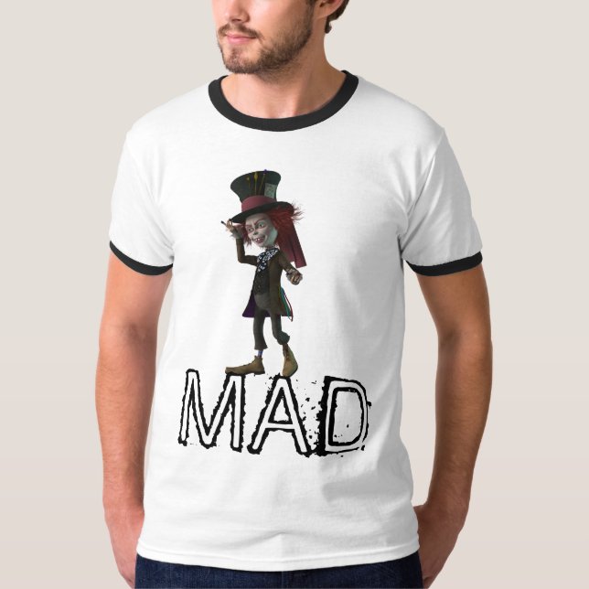 FUNNY MANAR apparMAD CRAZY T-Shirts (Framsida)