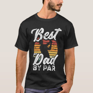 Funny Manar Best Pappa efter Par Golf Älskare Far T Shirt