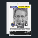 Funny Manar Birthday Humous Police Mugshot Joke Inbjudningar<br><div class="desc">Lustigt Manar Birthday Police mugshot Black and White. Du kan ändra filtret till ett annat färg om du inte vill ha svart och vitt för ansikte. Lustigt Manar: Bjud in information om att söka information. Underbar skämtinbjudan där familjen söker information om huruvida personen har en födelsedag. Kan användas för manar...</div>