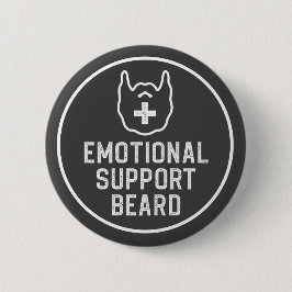 Funny Manar Emotional Support Beard Joke Gift Knapp