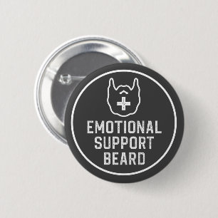 Funny Manar Emotional Support Beard Joke Gift Knapp