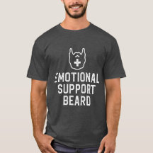 Funny Manar Emotional Support Beard Joke Gift