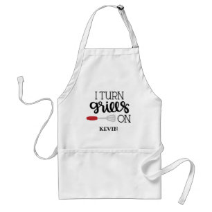 Funny Manar Grilling BBQ Kitchen Apron Förkläde
