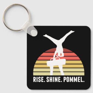 Funny Manar Gymnastics Eat Ssov Pommel Horse Nyckelring