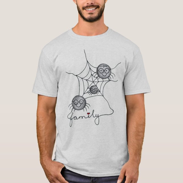 Funny manar halsskjorta med bild t shirt (Framsida)