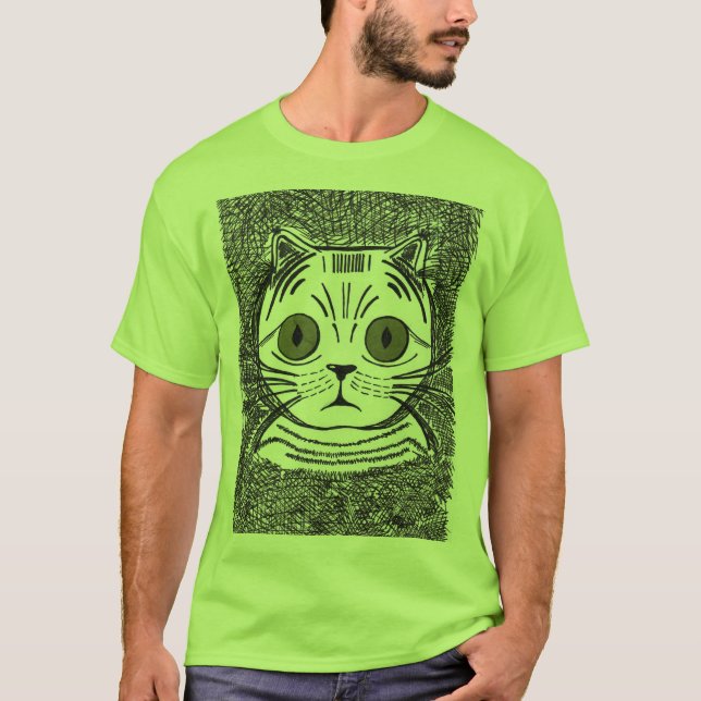 Funny manar halsskjorta med bild t shirt (Framsida)