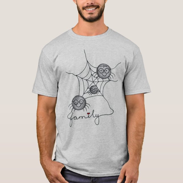Funny manar halsskjorta med bild t shirt (Framsida)