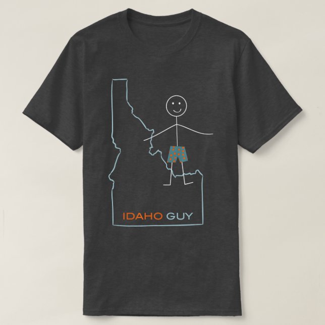 Funny Manar Idaho Design ID Boys Idaho Souvenir T Shirt (Design framsida)